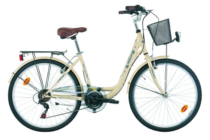 Meisjesfiets ASCOT 26 inch Creme 6 versnellingen